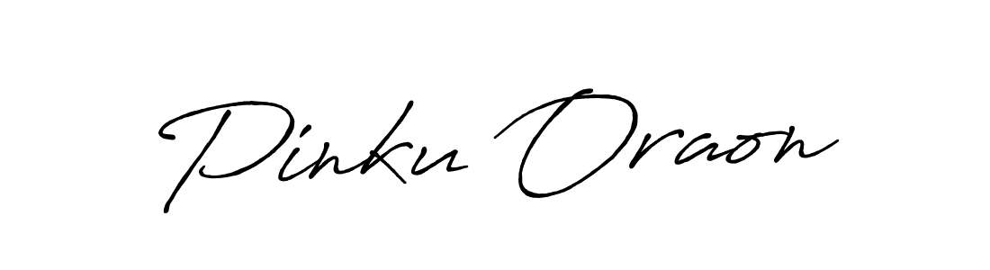 How to make Pinku Oraon signature? Antro_Vectra_Bolder is a professional autograph style. Create handwritten signature for Pinku Oraon name. Pinku Oraon signature style 7 images and pictures png