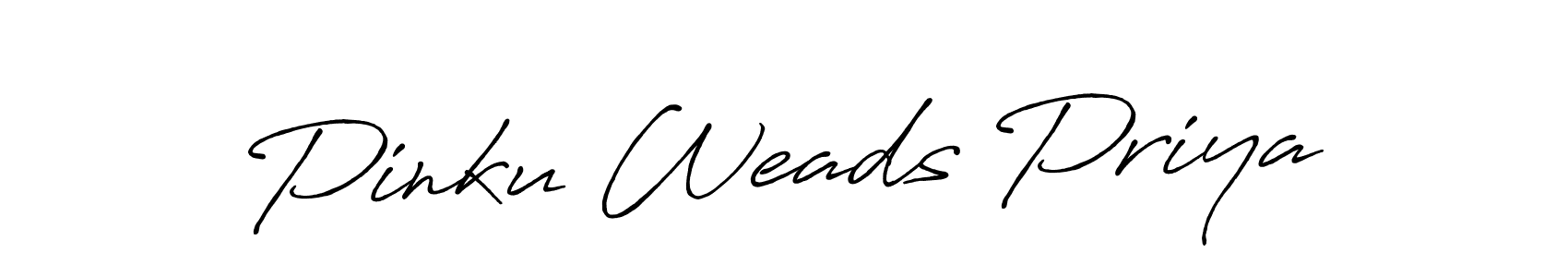 How to make Pinku Weads Priya signature? Antro_Vectra_Bolder is a professional autograph style. Create handwritten signature for Pinku Weads Priya name. Pinku Weads Priya signature style 7 images and pictures png