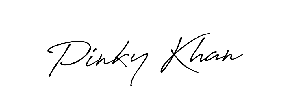 You should practise on your own different ways (Antro_Vectra_Bolder) to write your name (Pinky Khan) in signature. don't let someone else do it for you. Pinky Khan signature style 7 images and pictures png