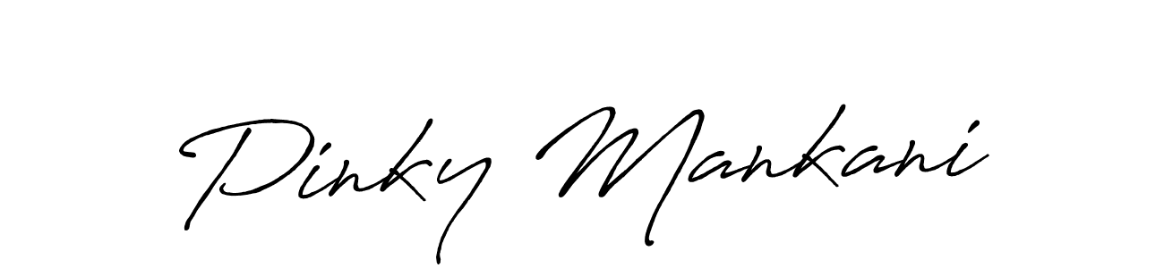 Also You can easily find your signature by using the search form. We will create Pinky Mankani name handwritten signature images for you free of cost using Antro_Vectra_Bolder sign style. Pinky Mankani signature style 7 images and pictures png