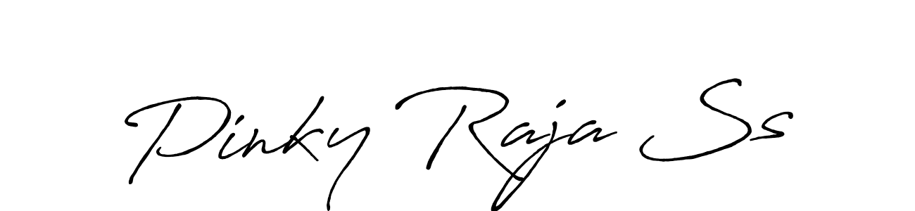 Once you've used our free online signature maker to create your best signature Antro_Vectra_Bolder style, it's time to enjoy all of the benefits that Pinky Raja Ss name signing documents. Pinky Raja Ss signature style 7 images and pictures png