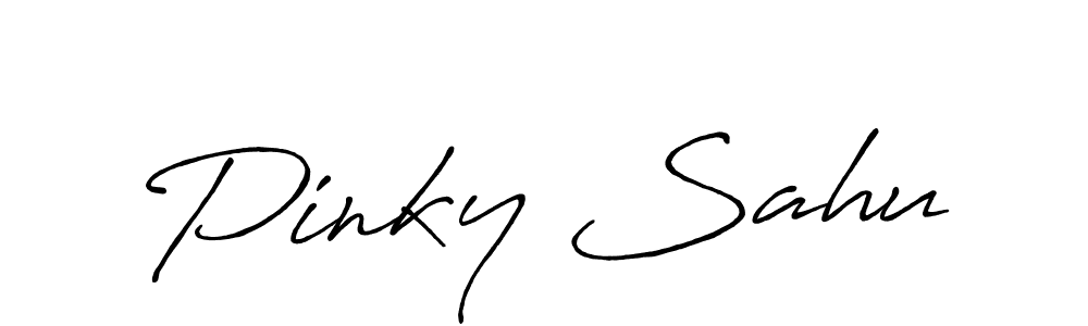 Make a beautiful signature design for name Pinky Sahu. Use this online signature maker to create a handwritten signature for free. Pinky Sahu signature style 7 images and pictures png