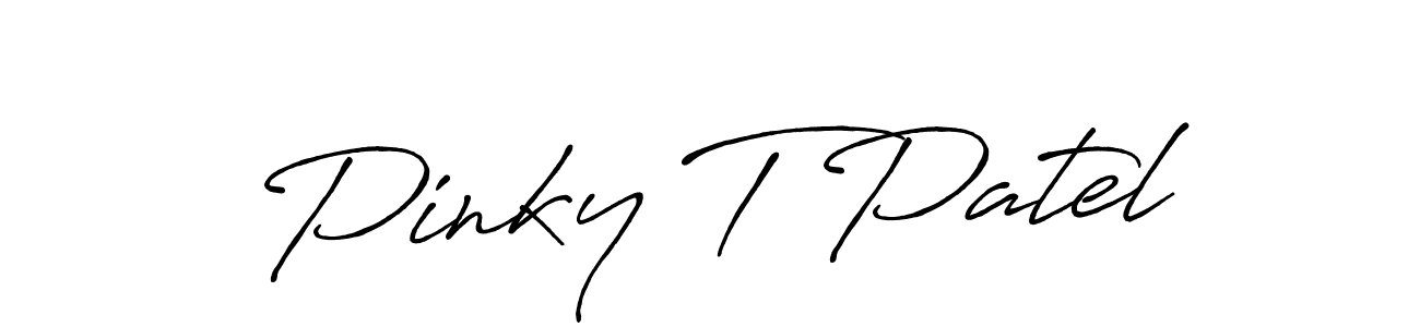 Also You can easily find your signature by using the search form. We will create Pinky T Patel name handwritten signature images for you free of cost using Antro_Vectra_Bolder sign style. Pinky T Patel signature style 7 images and pictures png