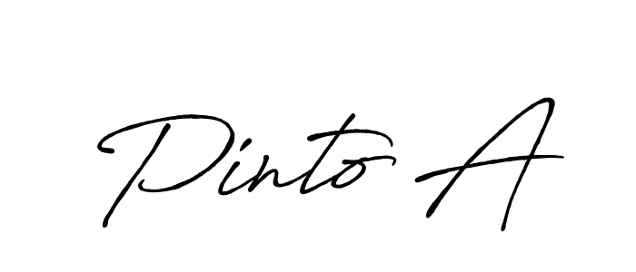 Use a signature maker to create a handwritten signature online. With this signature software, you can design (Antro_Vectra_Bolder) your own signature for name Pinto A. Pinto A signature style 7 images and pictures png