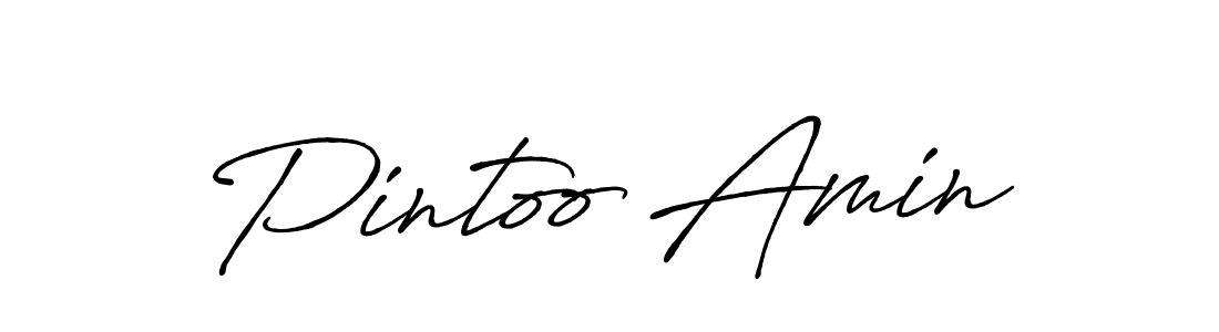 The best way (Antro_Vectra_Bolder) to make a short signature is to pick only two or three words in your name. The name Pintoo Amin include a total of six letters. For converting this name. Pintoo Amin signature style 7 images and pictures png