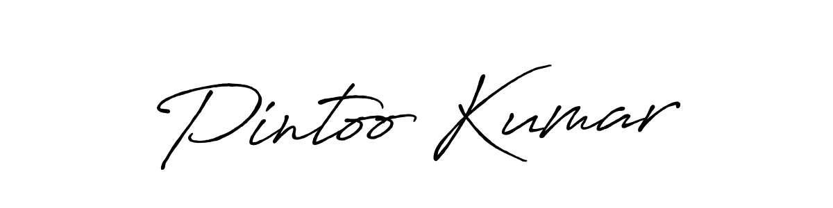 Also You can easily find your signature by using the search form. We will create Pintoo Kumar name handwritten signature images for you free of cost using Antro_Vectra_Bolder sign style. Pintoo Kumar signature style 7 images and pictures png