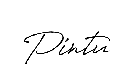 You should practise on your own different ways (Antro_Vectra_Bolder) to write your name (Pintu) in signature. don't let someone else do it for you. Pintu signature style 7 images and pictures png