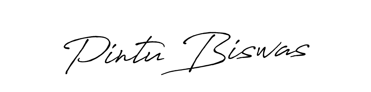 How to make Pintu Biswas signature? Antro_Vectra_Bolder is a professional autograph style. Create handwritten signature for Pintu Biswas name. Pintu Biswas signature style 7 images and pictures png