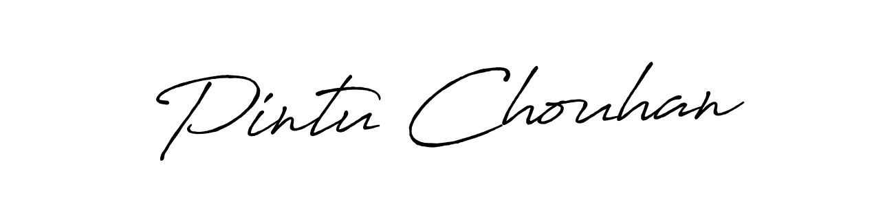 This is the best signature style for the Pintu Chouhan name. Also you like these signature font (Antro_Vectra_Bolder). Mix name signature. Pintu Chouhan signature style 7 images and pictures png