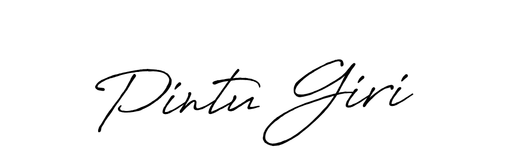 How to make Pintu Giri name signature. Use Antro_Vectra_Bolder style for creating short signs online. This is the latest handwritten sign. Pintu Giri signature style 7 images and pictures png