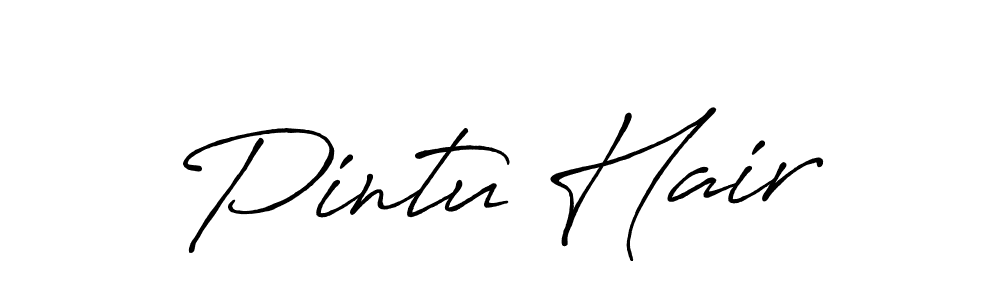 Also You can easily find your signature by using the search form. We will create Pintu Hair name handwritten signature images for you free of cost using Antro_Vectra_Bolder sign style. Pintu Hair signature style 7 images and pictures png