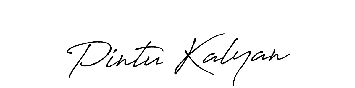 How to make Pintu Kalyan signature? Antro_Vectra_Bolder is a professional autograph style. Create handwritten signature for Pintu Kalyan name. Pintu Kalyan signature style 7 images and pictures png
