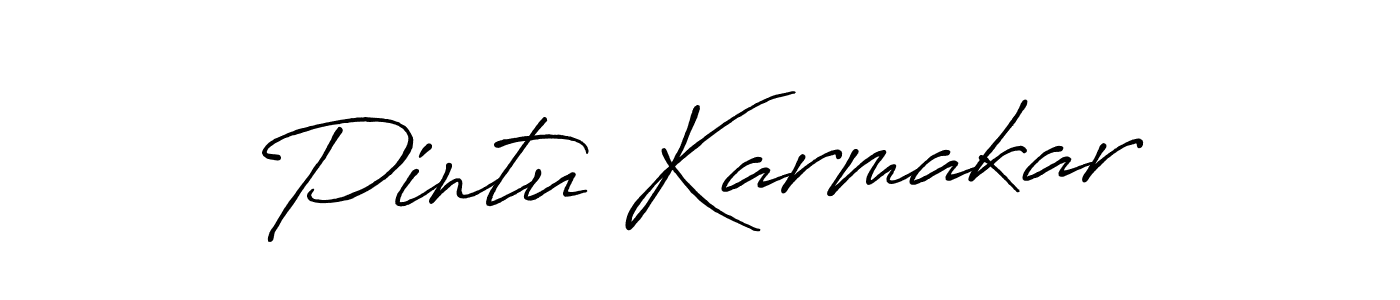 The best way (Antro_Vectra_Bolder) to make a short signature is to pick only two or three words in your name. The name Pintu Karmakar include a total of six letters. For converting this name. Pintu Karmakar signature style 7 images and pictures png