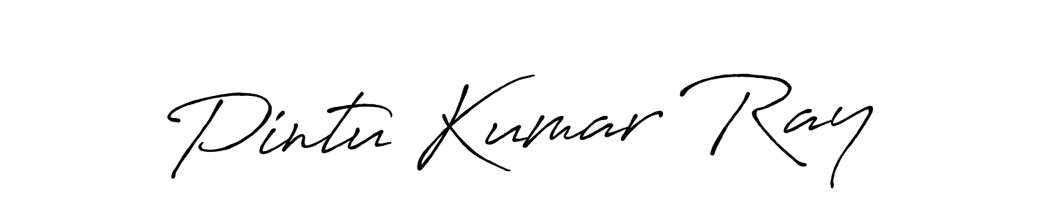 Pintu Kumar Ray stylish signature style. Best Handwritten Sign (Antro_Vectra_Bolder) for my name. Handwritten Signature Collection Ideas for my name Pintu Kumar Ray. Pintu Kumar Ray signature style 7 images and pictures png