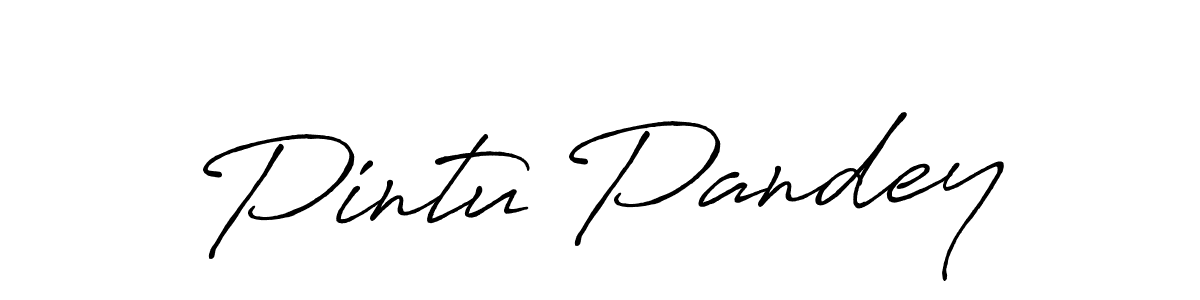 It looks lik you need a new signature style for name Pintu Pandey. Design unique handwritten (Antro_Vectra_Bolder) signature with our free signature maker in just a few clicks. Pintu Pandey signature style 7 images and pictures png