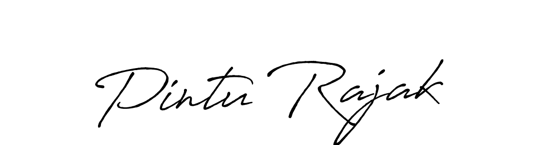 How to make Pintu Rajak name signature. Use Antro_Vectra_Bolder style for creating short signs online. This is the latest handwritten sign. Pintu Rajak signature style 7 images and pictures png