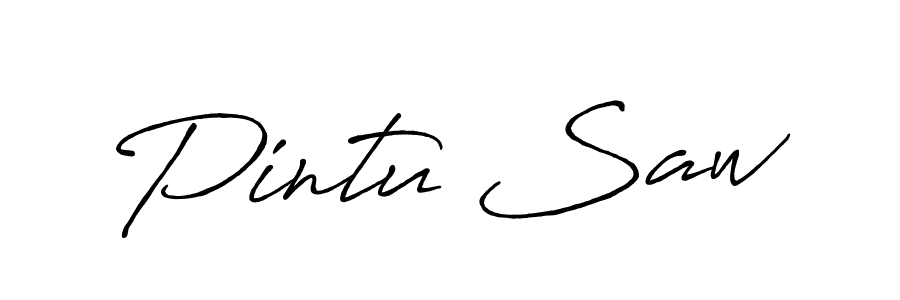 Make a beautiful signature design for name Pintu Saw. Use this online signature maker to create a handwritten signature for free. Pintu Saw signature style 7 images and pictures png