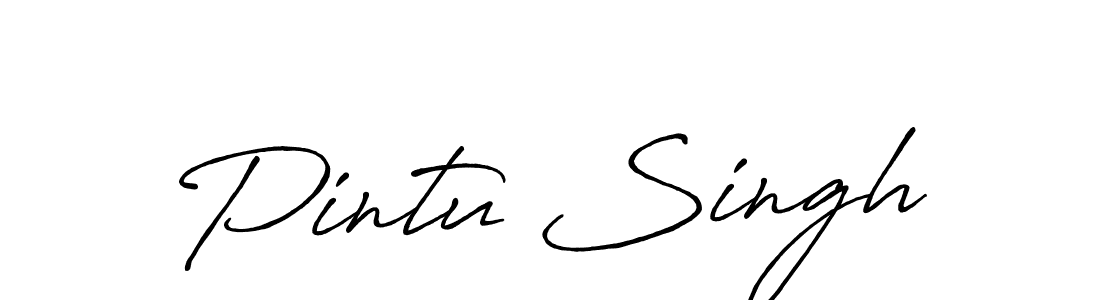 You should practise on your own different ways (Antro_Vectra_Bolder) to write your name (Pintu Singh) in signature. don't let someone else do it for you. Pintu Singh signature style 7 images and pictures png