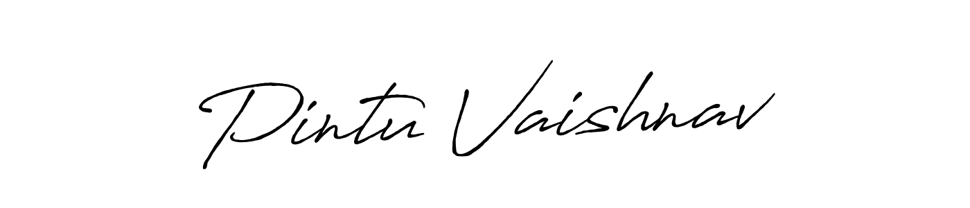 if you are searching for the best signature style for your name Pintu Vaishnav. so please give up your signature search. here we have designed multiple signature styles  using Antro_Vectra_Bolder. Pintu Vaishnav signature style 7 images and pictures png