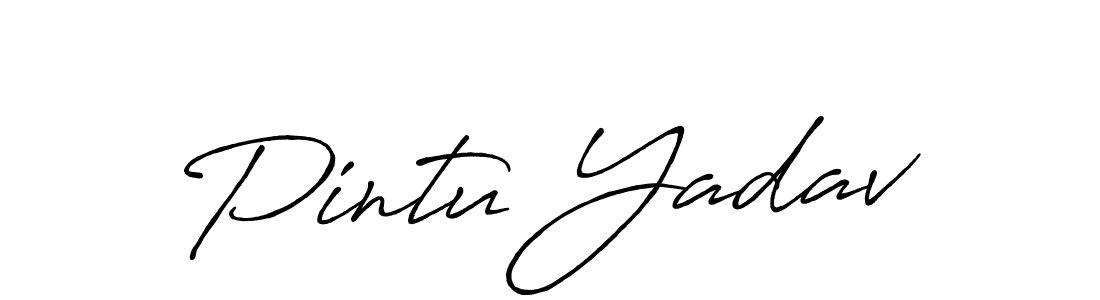 It looks lik you need a new signature style for name Pintu Yadav. Design unique handwritten (Antro_Vectra_Bolder) signature with our free signature maker in just a few clicks. Pintu Yadav signature style 7 images and pictures png