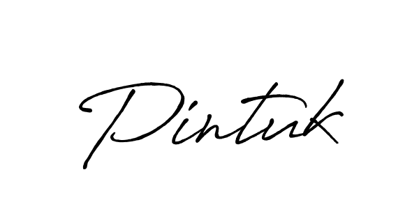 Use a signature maker to create a handwritten signature online. With this signature software, you can design (Antro_Vectra_Bolder) your own signature for name Pintuk. Pintuk signature style 7 images and pictures png