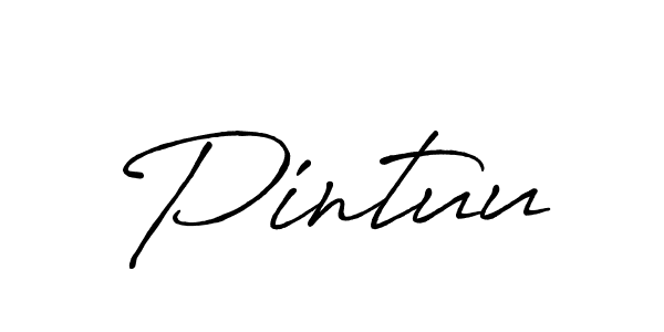 Create a beautiful signature design for name Pintuu. With this signature (Antro_Vectra_Bolder) fonts, you can make a handwritten signature for free. Pintuu signature style 7 images and pictures png