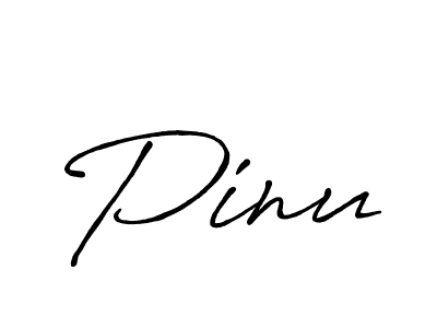 Use a signature maker to create a handwritten signature online. With this signature software, you can design (Antro_Vectra_Bolder) your own signature for name Pinu. Pinu signature style 7 images and pictures png