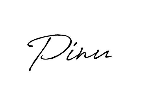 Pinu  stylish signature style. Best Handwritten Sign (Antro_Vectra_Bolder) for my name. Handwritten Signature Collection Ideas for my name Pinu . Pinu  signature style 7 images and pictures png