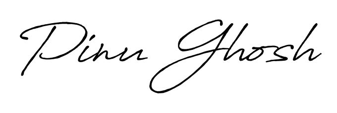 You should practise on your own different ways (Antro_Vectra_Bolder) to write your name (Pinu Ghosh) in signature. Don't let someone else do it for you. Pinu Ghosh signature style 7 images and pictures png
