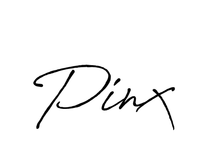 Make a beautiful signature design for name Pinx. With this signature (Antro_Vectra_Bolder) style, you can create a handwritten signature for free. Pinx signature style 7 images and pictures png