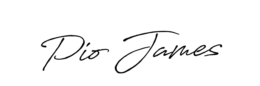 Make a short Pio James signature style. Manage your documents anywhere anytime using Antro_Vectra_Bolder. Create and add eSignatures, submit forms, share and send files easily. Pio James signature style 7 images and pictures png