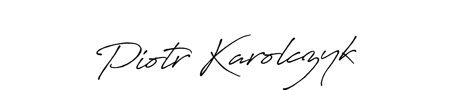 Similarly Antro_Vectra_Bolder is the best handwritten signature design. Signature creator online .You can use it as an online autograph creator for name Piotr Karolczyk. Piotr Karolczyk signature style 7 images and pictures png