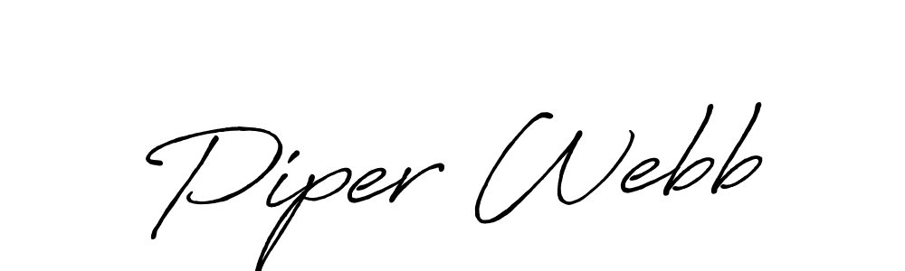 It looks lik you need a new signature style for name Piper Webb. Design unique handwritten (Antro_Vectra_Bolder) signature with our free signature maker in just a few clicks. Piper Webb signature style 7 images and pictures png