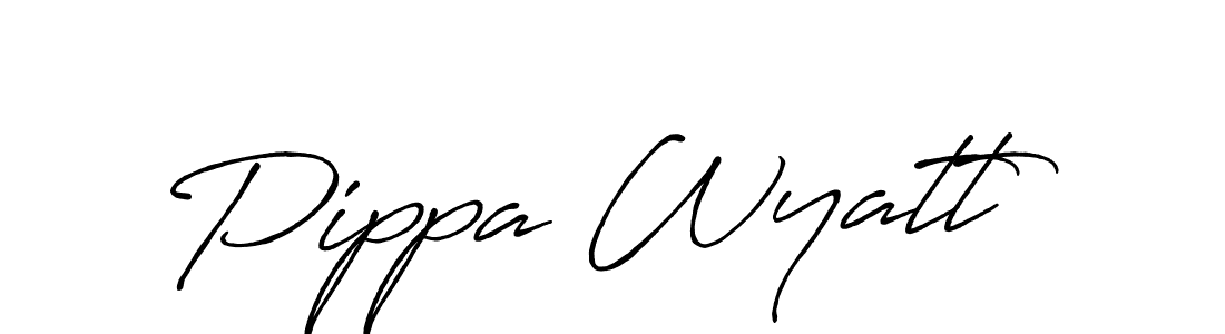 It looks lik you need a new signature style for name Pippa Wyatt. Design unique handwritten (Antro_Vectra_Bolder) signature with our free signature maker in just a few clicks. Pippa Wyatt signature style 7 images and pictures png