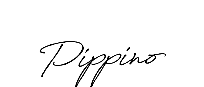 Create a beautiful signature design for name Pippino. With this signature (Antro_Vectra_Bolder) fonts, you can make a handwritten signature for free. Pippino signature style 7 images and pictures png