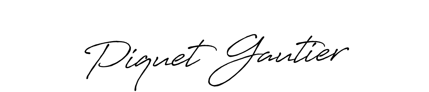 How to Draw Piquet Gautier signature style? Antro_Vectra_Bolder is a latest design signature styles for name Piquet Gautier. Piquet Gautier signature style 7 images and pictures png