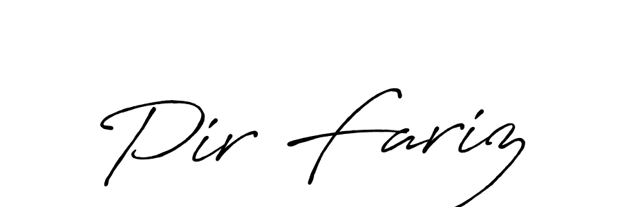 How to make Pir Fariz signature? Antro_Vectra_Bolder is a professional autograph style. Create handwritten signature for Pir Fariz name. Pir Fariz signature style 7 images and pictures png