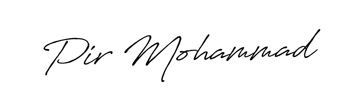 Make a beautiful signature design for name Pir Mohammad. With this signature (Antro_Vectra_Bolder) style, you can create a handwritten signature for free. Pir Mohammad signature style 7 images and pictures png