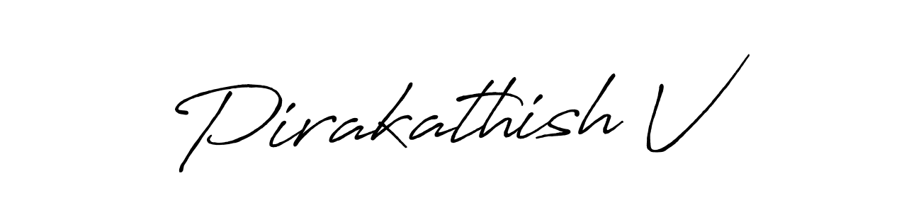 Make a beautiful signature design for name Pirakathish V. Use this online signature maker to create a handwritten signature for free. Pirakathish V signature style 7 images and pictures png