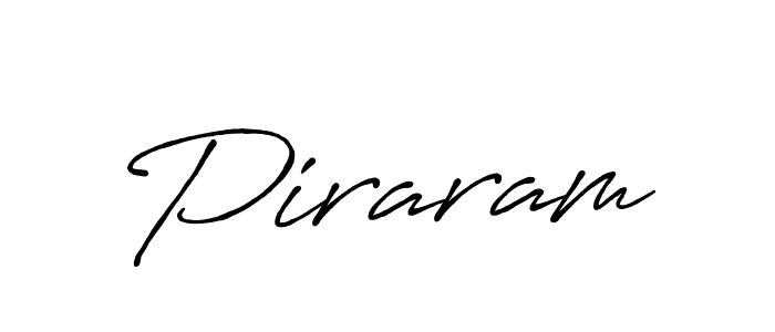 Use a signature maker to create a handwritten signature online. With this signature software, you can design (Antro_Vectra_Bolder) your own signature for name Piraram. Piraram signature style 7 images and pictures png