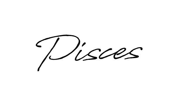 Make a beautiful signature design for name Pisces. With this signature (Antro_Vectra_Bolder) style, you can create a handwritten signature for free. Pisces signature style 7 images and pictures png