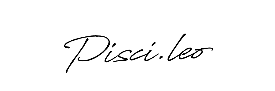 How to make Pisci.leo name signature. Use Antro_Vectra_Bolder style for creating short signs online. This is the latest handwritten sign. Pisci.leo signature style 7 images and pictures png