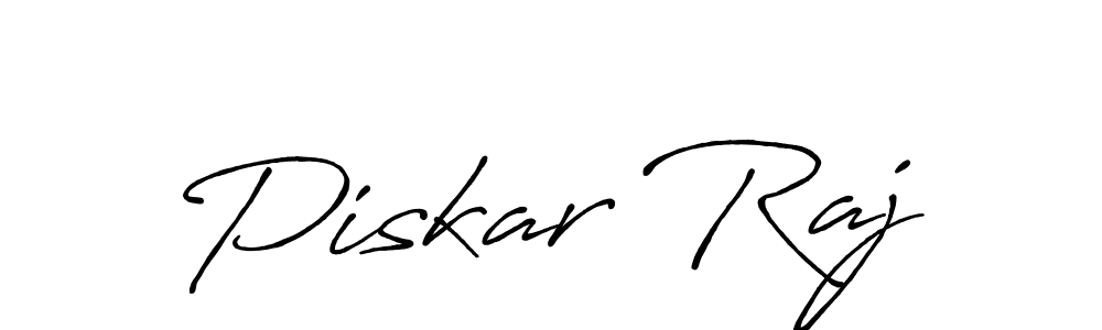 The best way (Antro_Vectra_Bolder) to make a short signature is to pick only two or three words in your name. The name Piskar Raj include a total of six letters. For converting this name. Piskar Raj signature style 7 images and pictures png