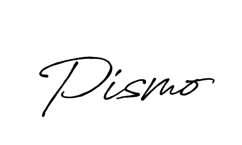 Pismo stylish signature style. Best Handwritten Sign (Antro_Vectra_Bolder) for my name. Handwritten Signature Collection Ideas for my name Pismo. Pismo signature style 7 images and pictures png