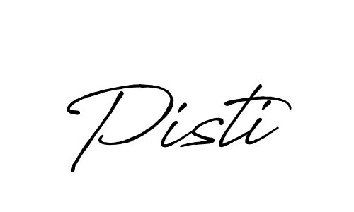 How to make Pisti signature? Antro_Vectra_Bolder is a professional autograph style. Create handwritten signature for Pisti name. Pisti signature style 7 images and pictures png