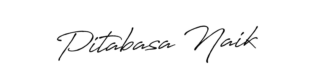 How to make Pitabasa Naik name signature. Use Antro_Vectra_Bolder style for creating short signs online. This is the latest handwritten sign. Pitabasa Naik signature style 7 images and pictures png