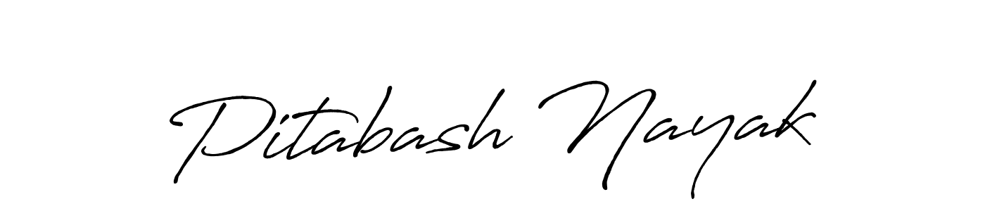 Create a beautiful signature design for name Pitabash Nayak. With this signature (Antro_Vectra_Bolder) fonts, you can make a handwritten signature for free. Pitabash Nayak signature style 7 images and pictures png