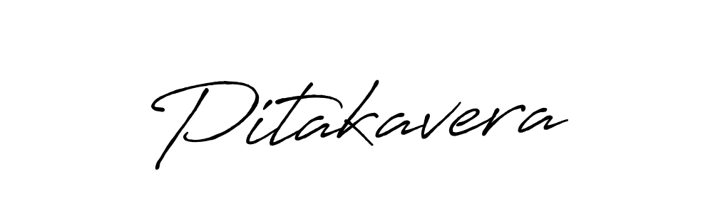 How to make Pitakavera name signature. Use Antro_Vectra_Bolder style for creating short signs online. This is the latest handwritten sign. Pitakavera signature style 7 images and pictures png