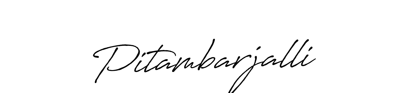 How to make Pitambarjalli signature? Antro_Vectra_Bolder is a professional autograph style. Create handwritten signature for Pitambarjalli name. Pitambarjalli signature style 7 images and pictures png
