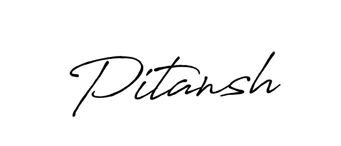 Create a beautiful signature design for name Pitansh. With this signature (Antro_Vectra_Bolder) fonts, you can make a handwritten signature for free. Pitansh signature style 7 images and pictures png